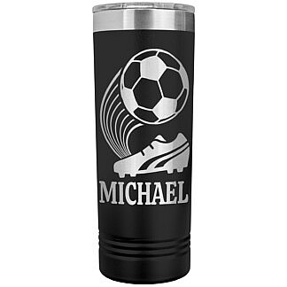 Personalized Soccer Tumbler with Player Name