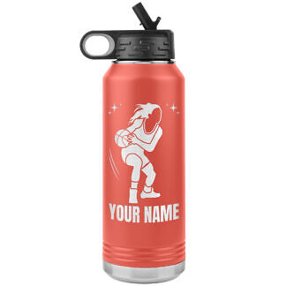 Custom gift for Female Basketball Player - Water Bottle with name