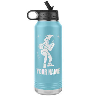 Personalized Basketball Water Bottle for Girls and Women
