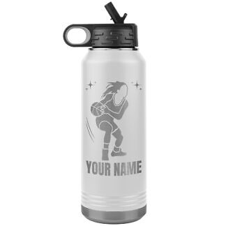 Personalized Basketball Water Bottle with Player Name