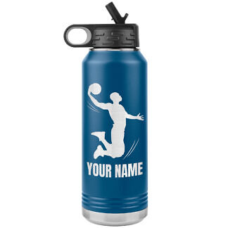 Gift for Basketball Players - Custom Water Bottle with name