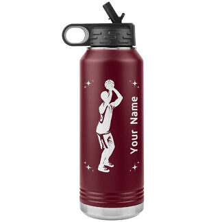 Basketball Water Bottle with Player Name